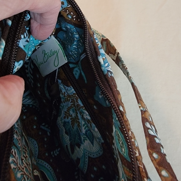 Vera Bradley Brown/Aqua Handbag - Picture 7 of 7